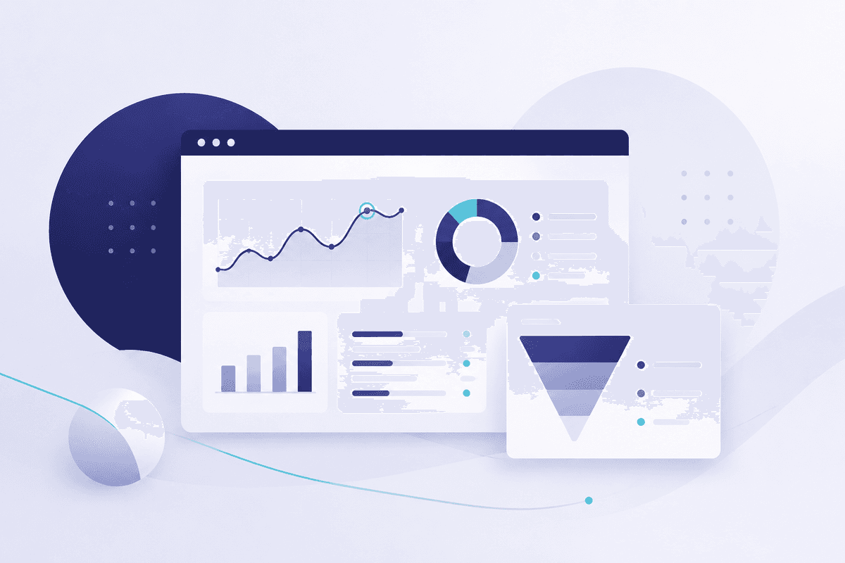Landing page statistics report preview