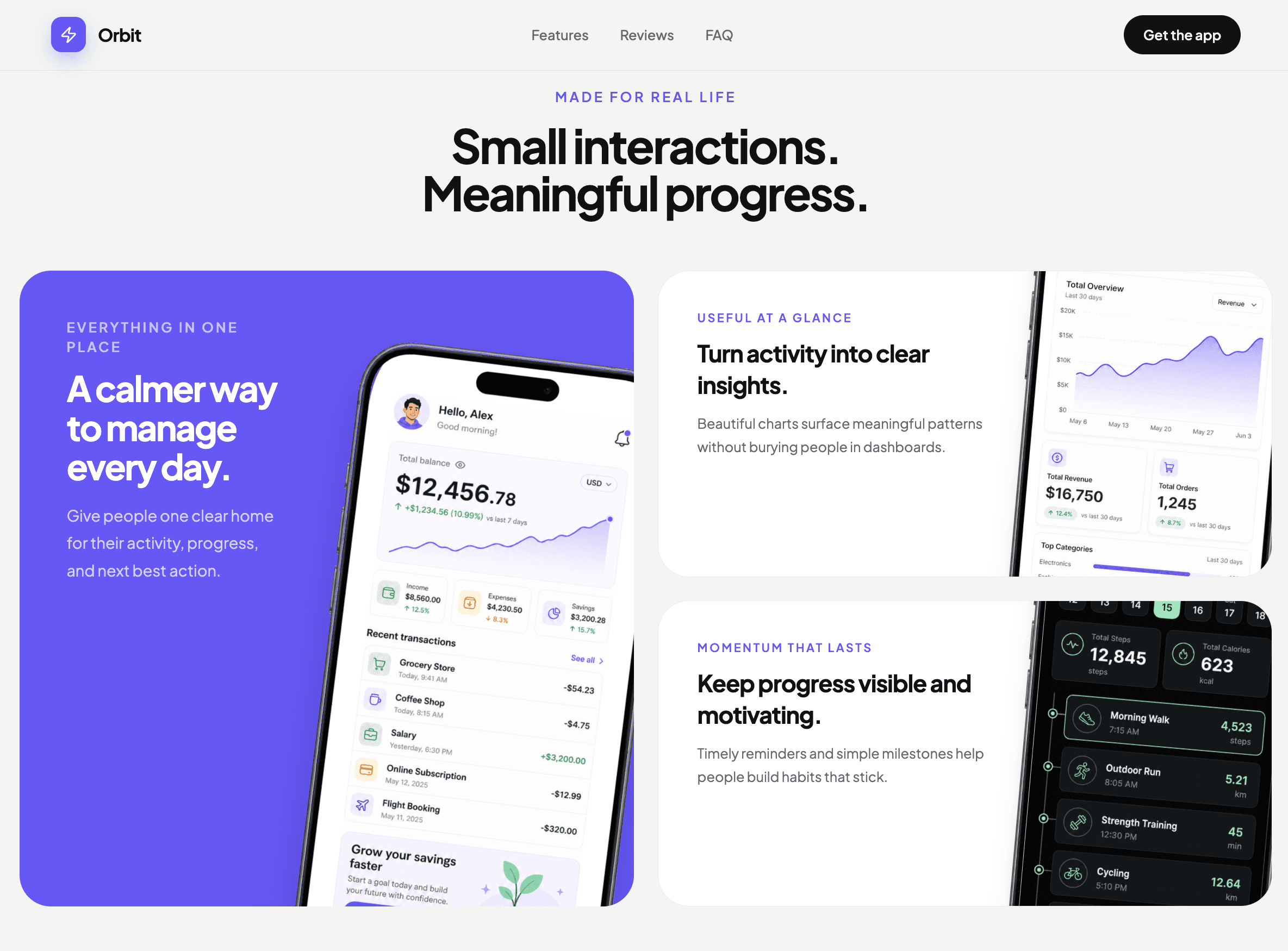 Mobile App Launch template feature showcase