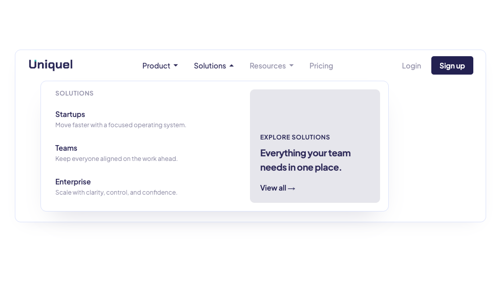 Animated Navbar preview