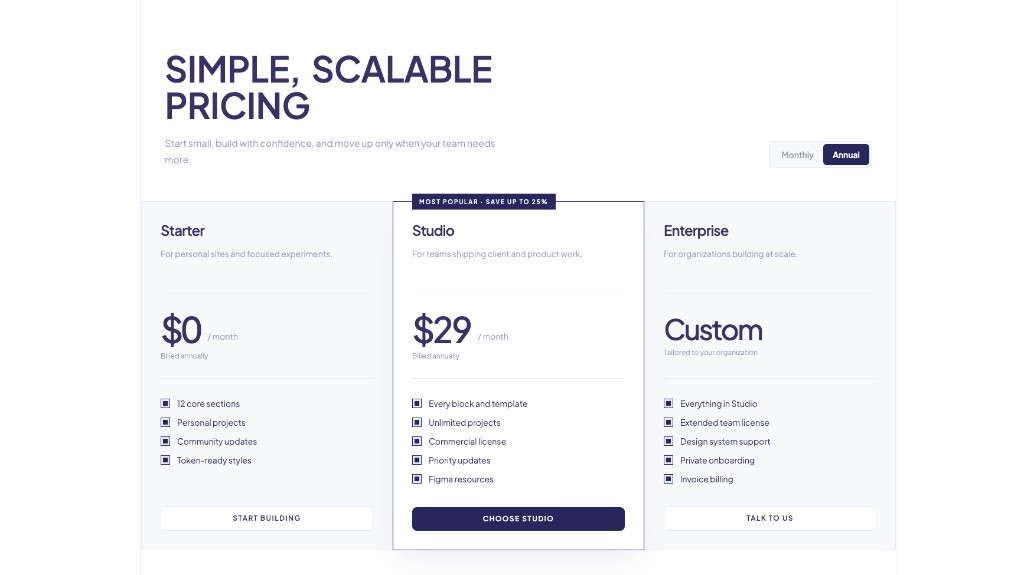 Grid Pricing preview