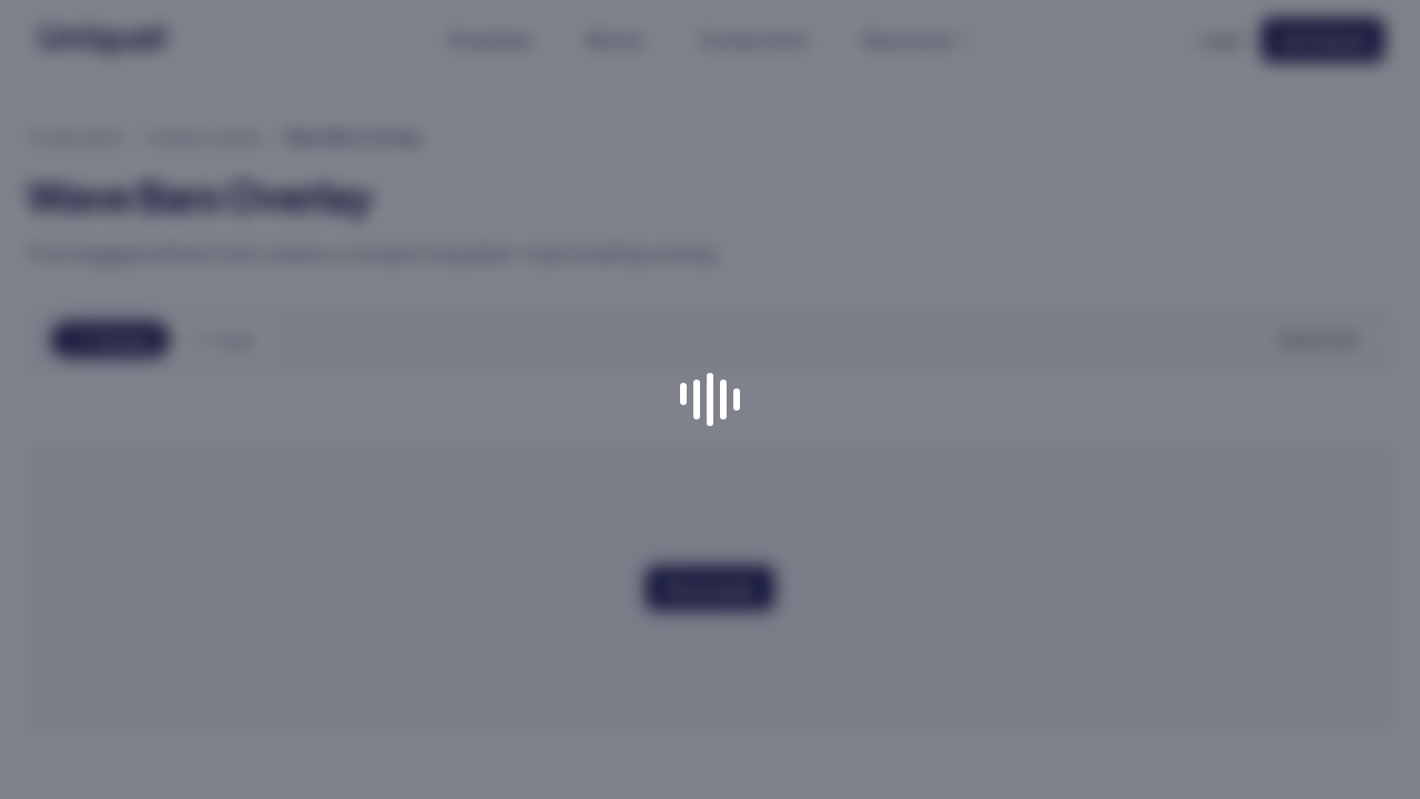 Wave Bars Overlay preview