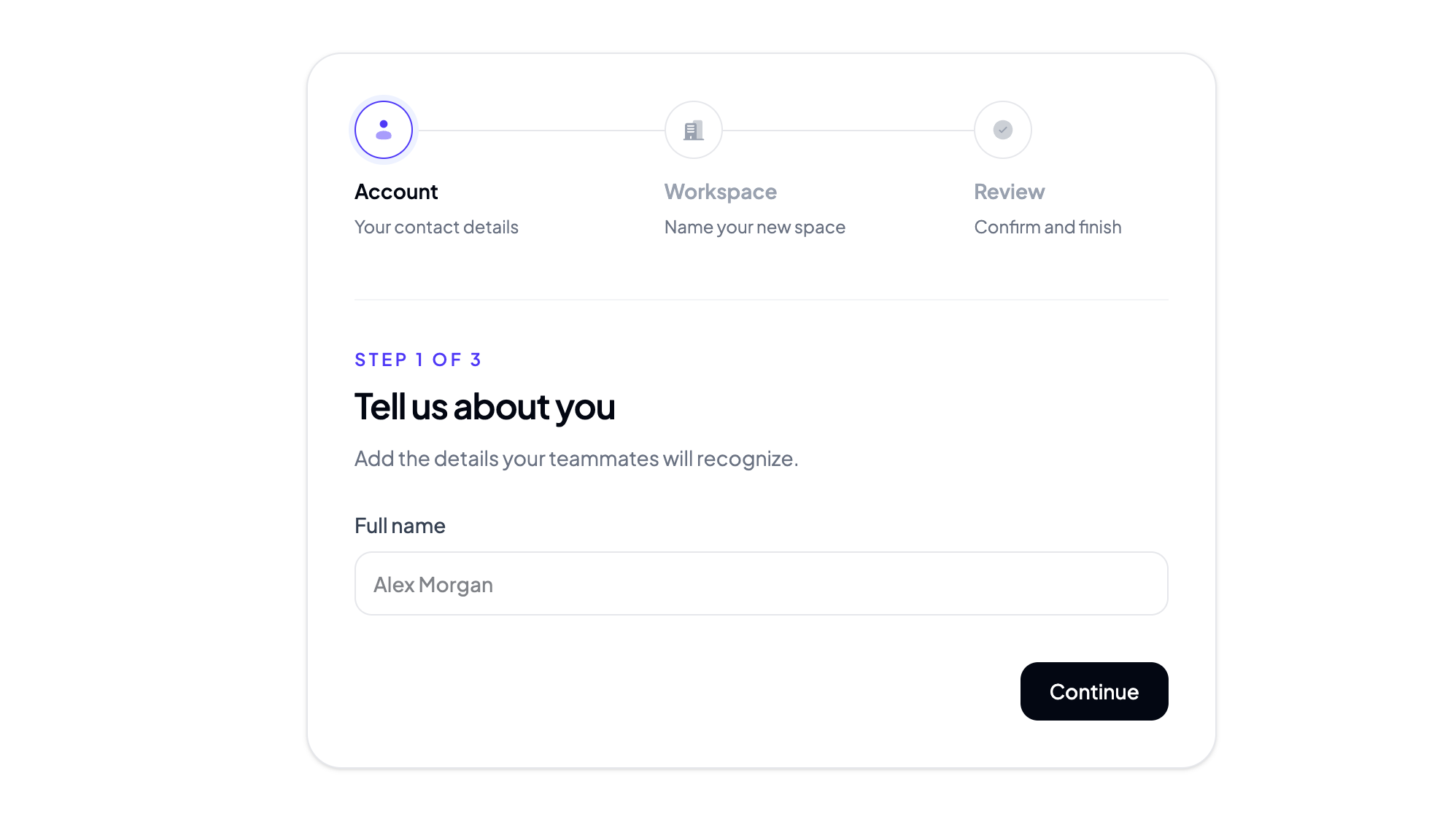 React Stepper preview